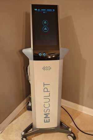 BTL Aesthetics Emsculpt with large and small applicators