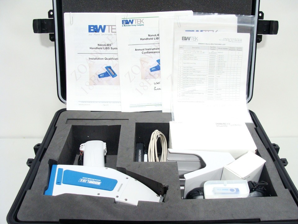 BW Tek NanoLIBS Handheld LIBS Spectrometer Analyzer XRF Gun Alloys